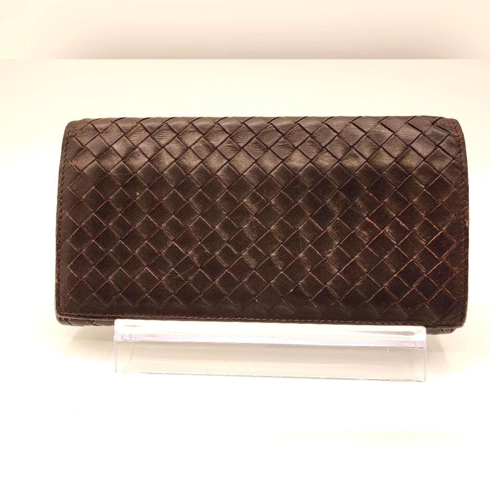 Bottega Veneta Brown Leather Wallet